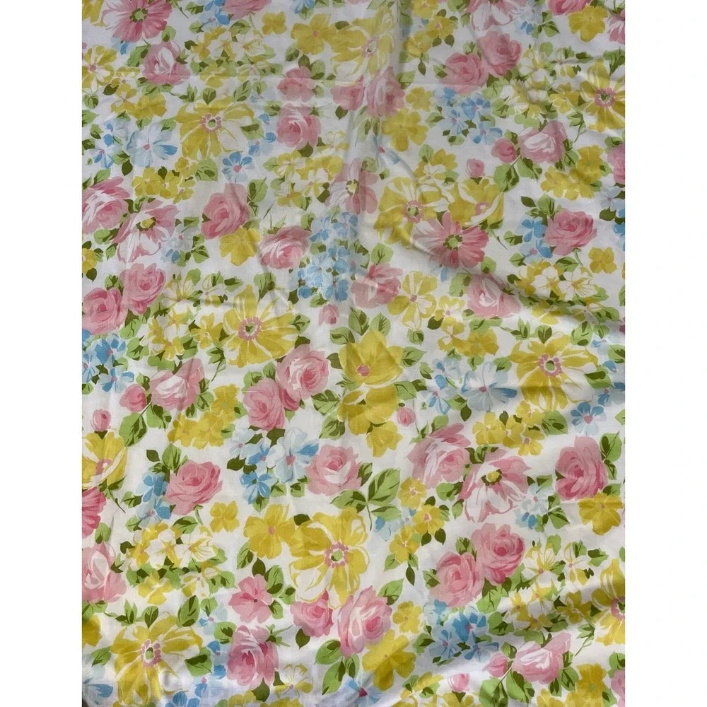 Pequot Floral Twin Fitted Sheet Only Cottage Core, Granny Core 39/76